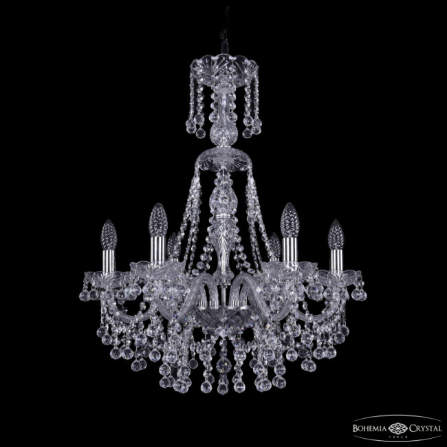 Подвесная люстра Bohemia Ivele Crystal 1409/6/195/XL-68 Ni