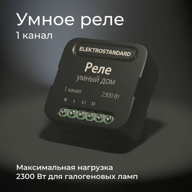 Умное одноканальное реле Elektrostandard 4690389185069 a059324 Умное одноканальное реле Elektrostandard 4690389185069 a059324