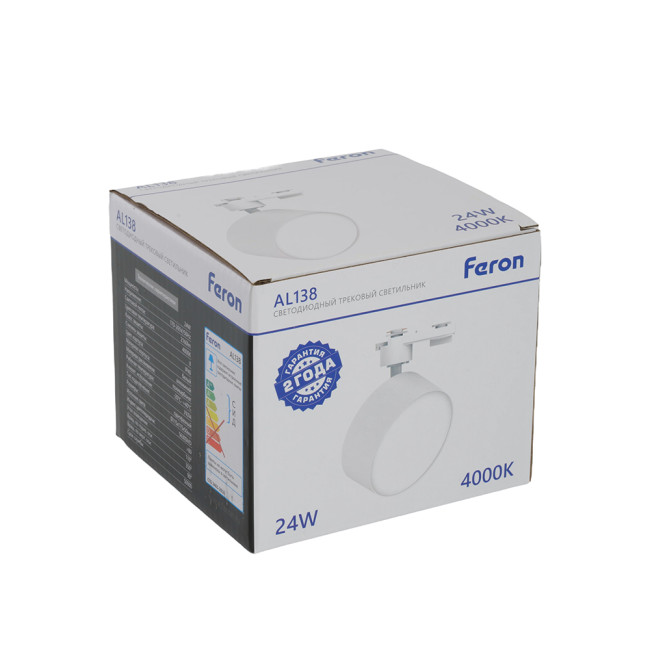 Трековый однофазный светильник Feron AL138 51181 Трековый однофазный светильник Feron AL138 51181