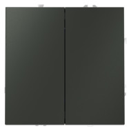 Выключатель с самовозвратом двухклавишный Voltum S70 VLS020606 (титан)