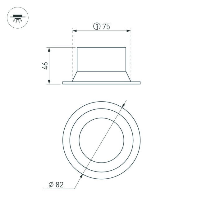 Встраиваемый светильник даунлайт Arlight MS-BREEZE-BUILT-R82-9W Warm2700 (WH, 85 deg, 230V) (IP20 Металл) 054709 Встраиваемый светильник даунлайт Arlight MS-BREEZE-BUILT-R82-9W Warm2700 (WH, 85 deg, 230V) (IP20 Металл) 054709