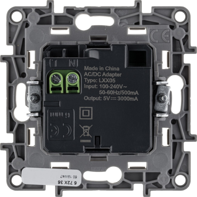 Зарядка USB A-C Legrand Etika Белый 672236 Зарядка USB A-C Legrand Etika Белый 672236