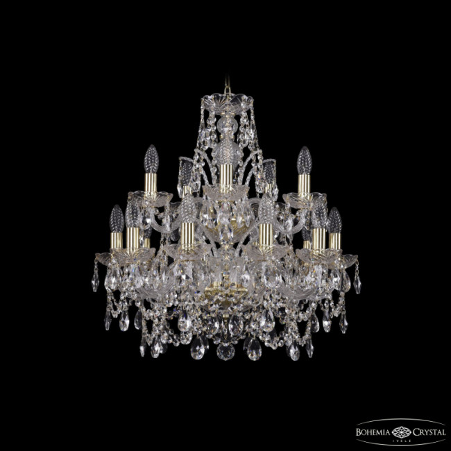 Подвесная люстра Bohemia Ivele Crystal 1411/10+5/195/2d G