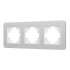Рамка на 3 поста алюминиевая Arlight FRM-AKIRY-SFAL-3-SR 049740