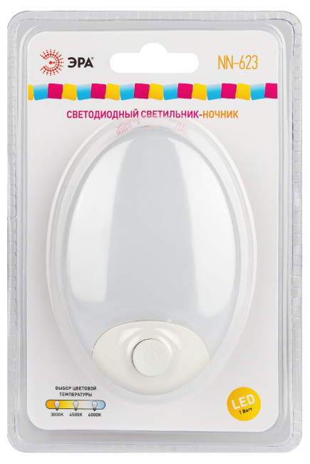 Ночник Эра NN-623-SW-W Б0057213 Ночник Эра NN-623-SW-W Б0057213