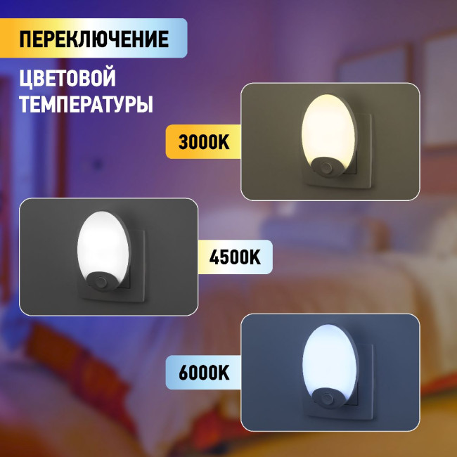 Ночник Эра NN-623-SW-W Б0057213 Ночник Эра NN-623-SW-W Б0057213