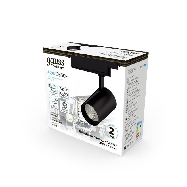 Трековый светодиодный светильник Gauss Track Light Led TR074 Трековый светодиодный светильник Gauss Track Light Led TR074