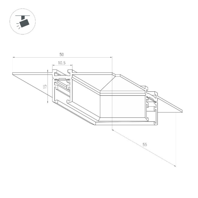 Коннектор угловой Arlight MAG-MICROCOSM-CON-FDW-L90 044524 Коннектор угловой Arlight MAG-MICROCOSM-CON-FDW-L90 044524