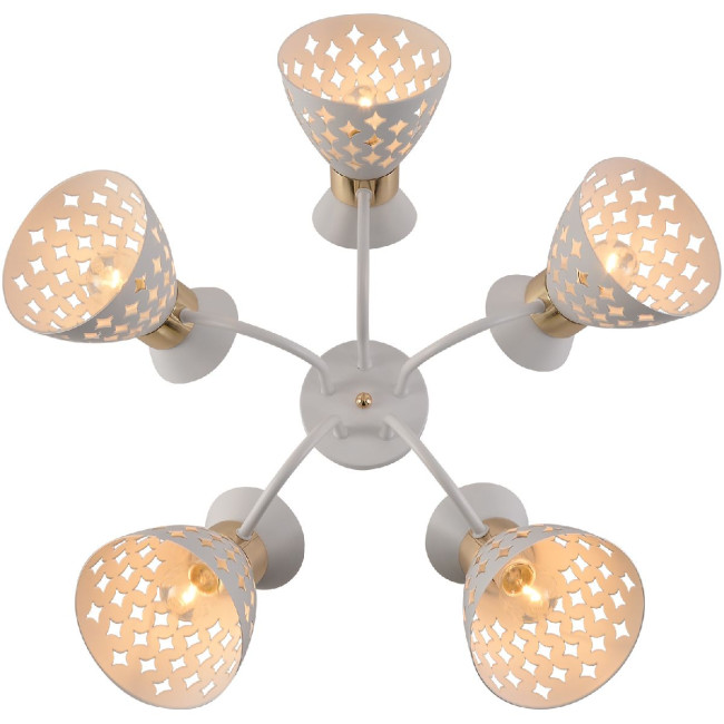 Потолочная люстра Reluce 01579-3.3-05 WH+FGD Потолочная люстра Reluce 01579-3.3-05 WH+FGD