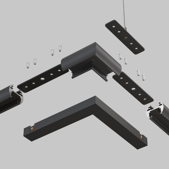 Коннектор угловой круглый Maytoni Basity TRA172CL-R-11B