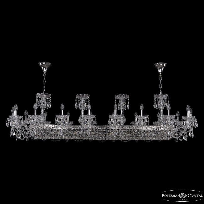 Подвесная люстра Bohemia Ivele Crystal 1453/18/195/1500 Ni Подвесная люстра Bohemia Ivele Crystal 1453/18/195/1500 Ni