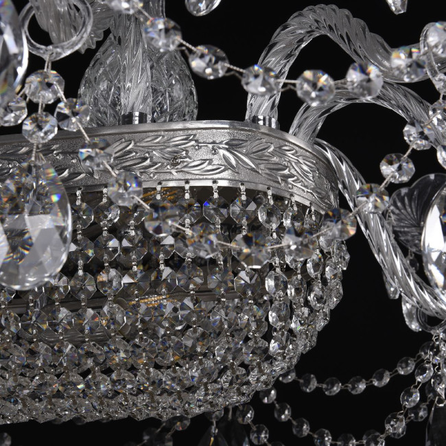 Подвесная люстра Bohemia Ivele Crystal 1453/18/195/1500 Ni Подвесная люстра Bohemia Ivele Crystal 1453/18/195/1500 Ni