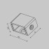 Фиксатор шинопровода Maytoni Elasity TRA160H-B Фиксатор шинопровода Maytoni Elasity TRA160H-B