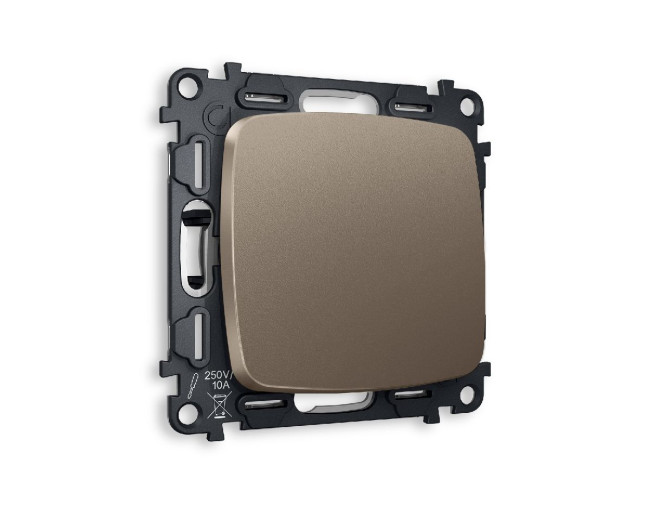 Комплект механизма 1-кл проходного выключателя Ambrella Volt Omega MO631020 Комплект механизма 1-кл проходного выключателя Ambrella Volt Omega MO631020