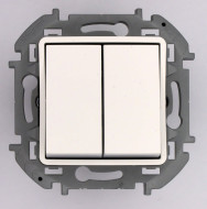 Переключатель двухклавишный Legrand Inspiria 673655