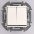 Переключатель двухклавишный Legrand Inspiria 673655