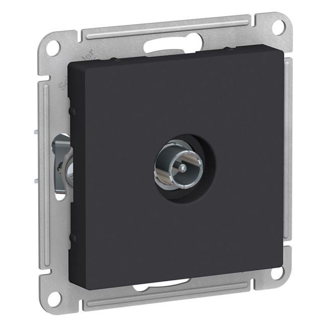 Розетка TV проходная 4DB Systeme Electric AtlasDesign Карбон ATN001092