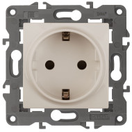 Розетка 2P+E Schuko со шторками Эра 14-2102-02 Б0034273