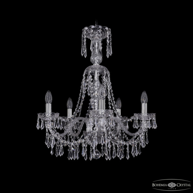 Подвесная люстра Bohemia Ivele Crystal 1403/5/195/XL-65 Ni Подвесная люстра Bohemia Ivele Crystal 1403/5/195/XL-65 Ni