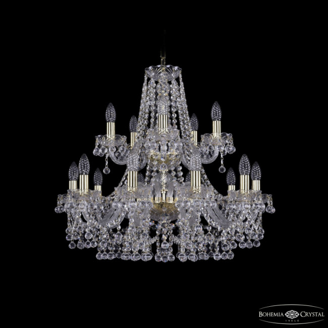 Подвесная люстра Bohemia Ivele Crystal 1409/10+5/240/2d G