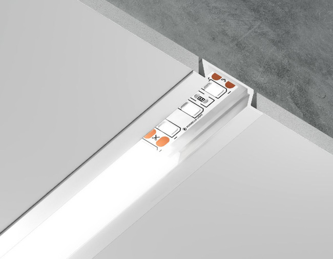 Алюминиевый встраиваемый профиль Ambrella Light Alum Profile GP1001WH Алюминиевый встраиваемый профиль Ambrella Light Alum Profile GP1001WH