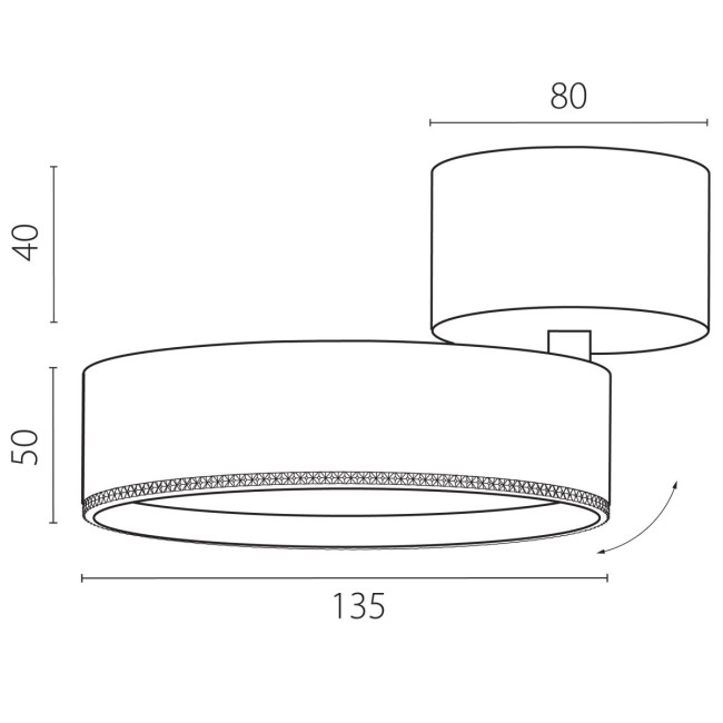 Накладной светильник Alta Pro Lightstar A5747SO Накладной светильник Alta Pro Lightstar A5747SO