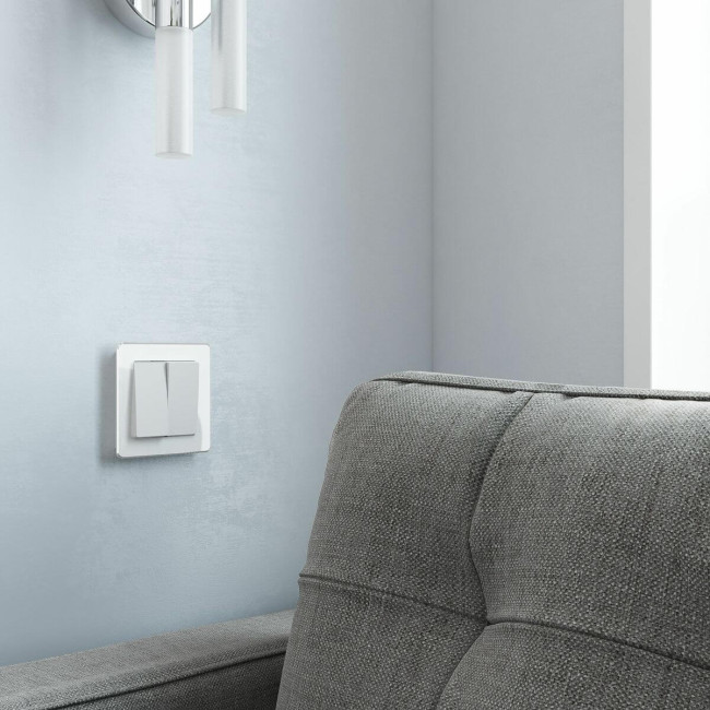 Выключатель двухклавишный проходной Werkel 4690389184635 W1122061 Выключатель двухклавишный проходной Werkel 4690389184635 W1122061