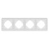 Рамка на 4 поста алюминиевая Arlight FRM-AKIRY-SFAL-4-SR 049743