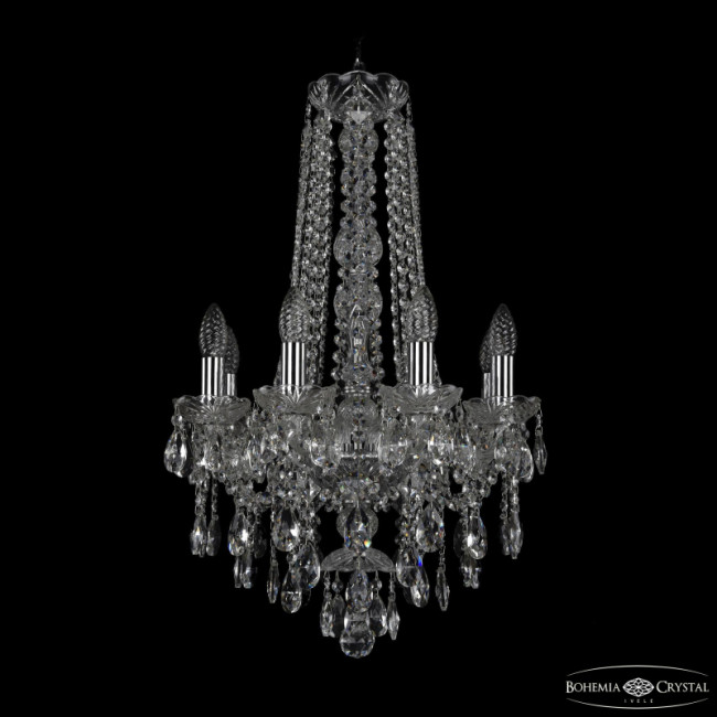 Подвесная люстра Bohemia Ivele Crystal 1415/8/141/h-69 Ni Подвесная люстра Bohemia Ivele Crystal 1415/8/141/h-69 Ni