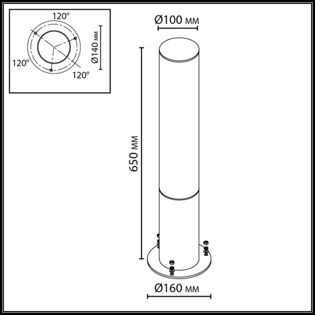 Ландшафтный светильник Odeon Light Nature Cortena 7180/18GL Ландшафтный светильник Odeon Light Nature Cortena 7180/18GL