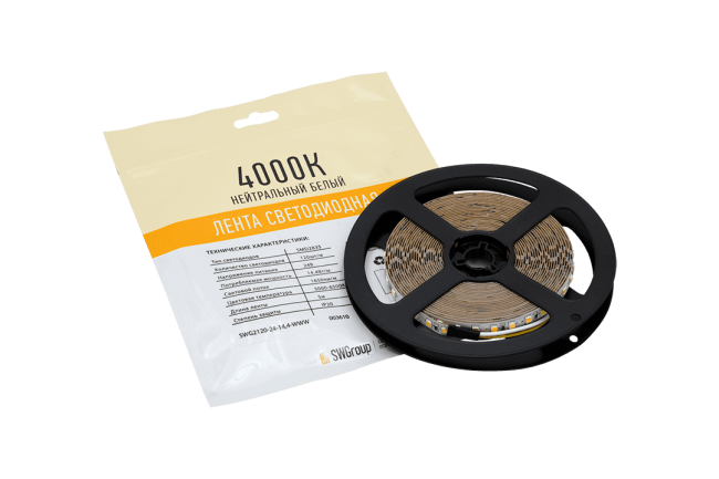 Светодиодная лента SWG SWG2P120-24-14.4-WWW-20 003610 Светодиодная лента SWG SWG2P120-24-14.4-WWW-20 003610
