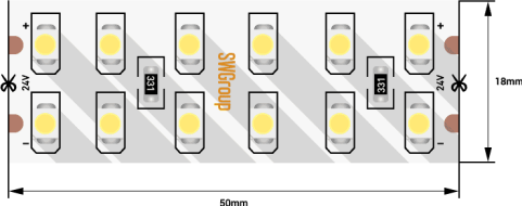 Светодиодная лента SWG SWG2240-24-19.2-WW-M 2835 240 LED/м 19,2Вт 3000K 016858 Светодиодная лента SWG SWG2240-24-19.2-WW-M 2835 240 LED/м 19,2Вт 3000K 016858
