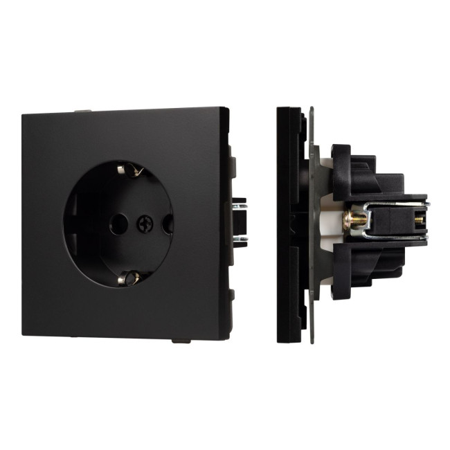 Механизм электрической розетки Arlight SCT-TENDO-MEU1-PL-BK (230V, 16A) 054079