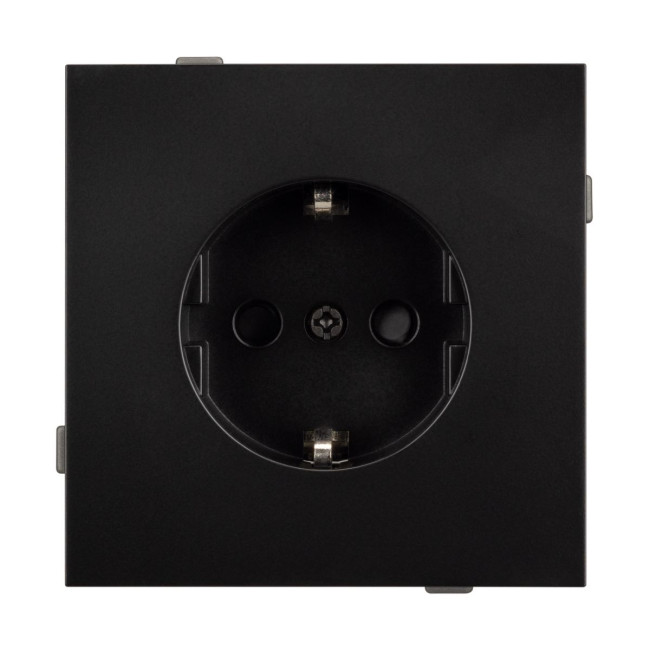 Механизм электрической розетки Arlight SCT-TENDO-MEU1-PL-BK (230V, 16A) 054079