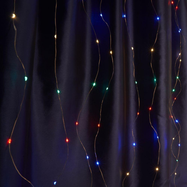 Светодиодная гирлянда Feron Занавес USB разноцветная без мерцания CL591 41640 Светодиодная гирлянда Feron Занавес USB разноцветная без мерцания CL591 41640