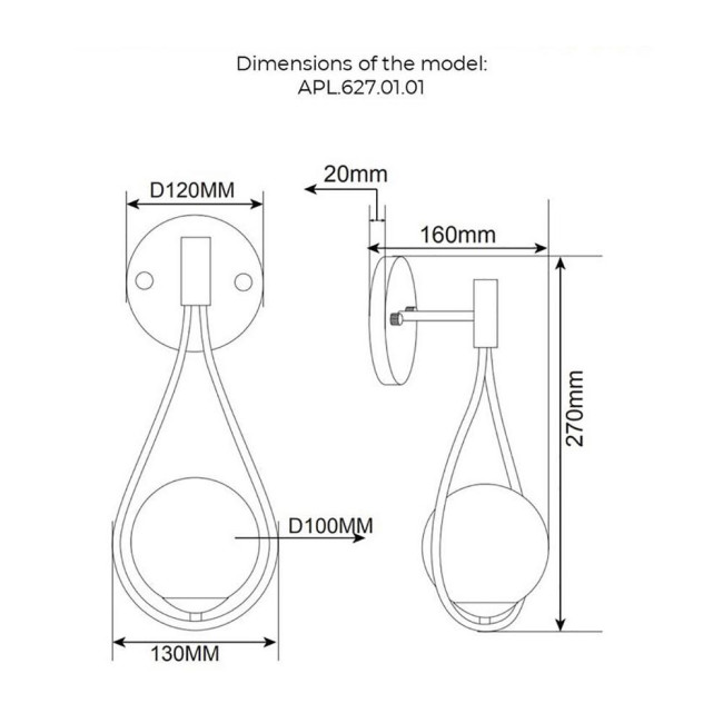 Бра Aployt Enn APL.627.01.01 Бра Aployt Enn APL.627.01.01