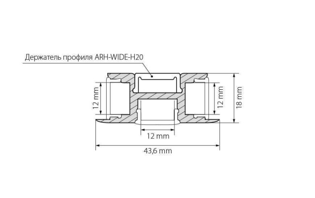 Профиль Arlight ARH-TRI-D-2000 ANOD 018829 Профиль Arlight ARH-TRI-D-2000 ANOD 018829