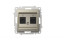 Розетка компьютерная двухместная ( Cat 6) ELBI Zena Vega 609-011400-248 Розетка компьютерная двухместная ( Cat 6) ELBI Zena Vega 609-011400-248