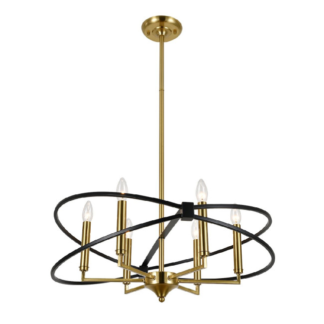 Люстра на штанге Indigo Trionfo 10020/6R Black V000487 Люстра на штанге Indigo Trionfo 10020/6R Black V000487