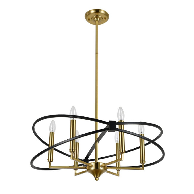 Люстра на штанге Indigo Trionfo 10020/6R Black V000487 Люстра на штанге Indigo Trionfo 10020/6R Black V000487