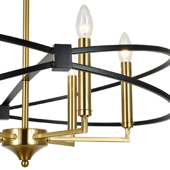 Люстра на штанге Indigo Trionfo 10020/6R Black V000487 Люстра на штанге Indigo Trionfo 10020/6R Black V000487