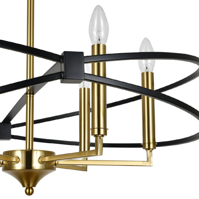 Люстра на штанге Indigo Trionfo 10020/6R Black V000487 Люстра на штанге Indigo Trionfo 10020/6R Black V000487