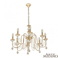 Подвесная люстра Arte Milano 346109/8 FGD Подвесная люстра Arte Milano 346109/8 FGD