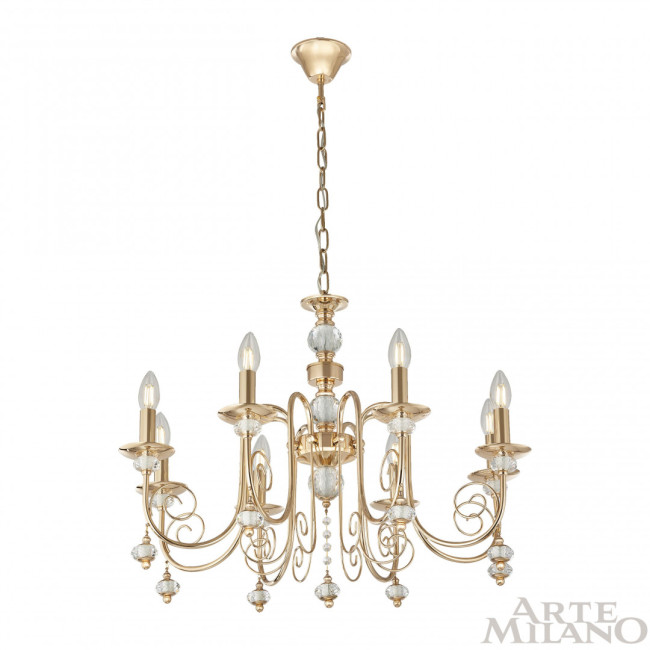 Подвесная люстра Arte Milano 346109/8 FGD Подвесная люстра Arte Milano 346109/8 FGD