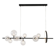 Подвесная люстра Delight Collection Art Deco Bubble KG1233P-10 black/clear Подвесная люстра Delight Collection Art Deco Bubble KG1233P-10 black/clear