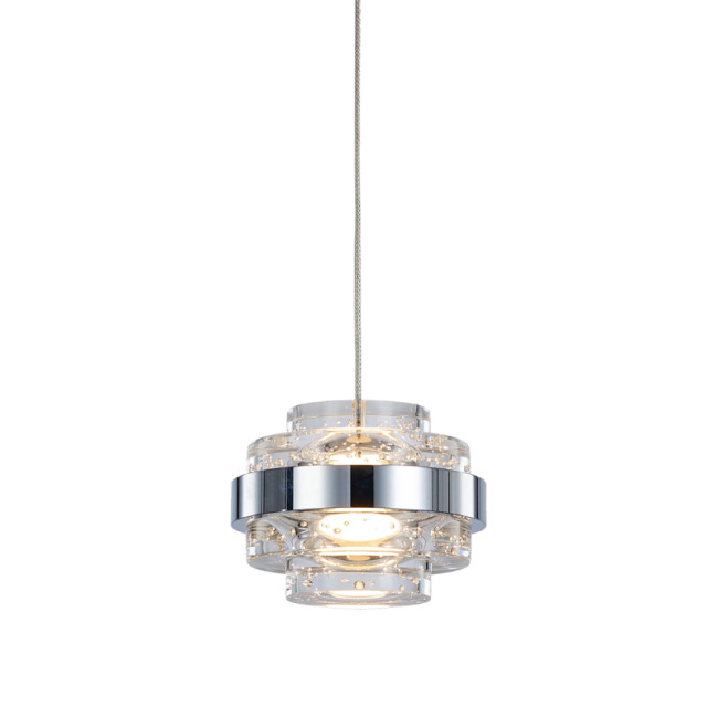 Подвесной светильник Delight Collection MD22030002 MD22030002-1A chrome/clear Подвесной светильник Delight Collection MD22030002 MD22030002-1A chrome/clear