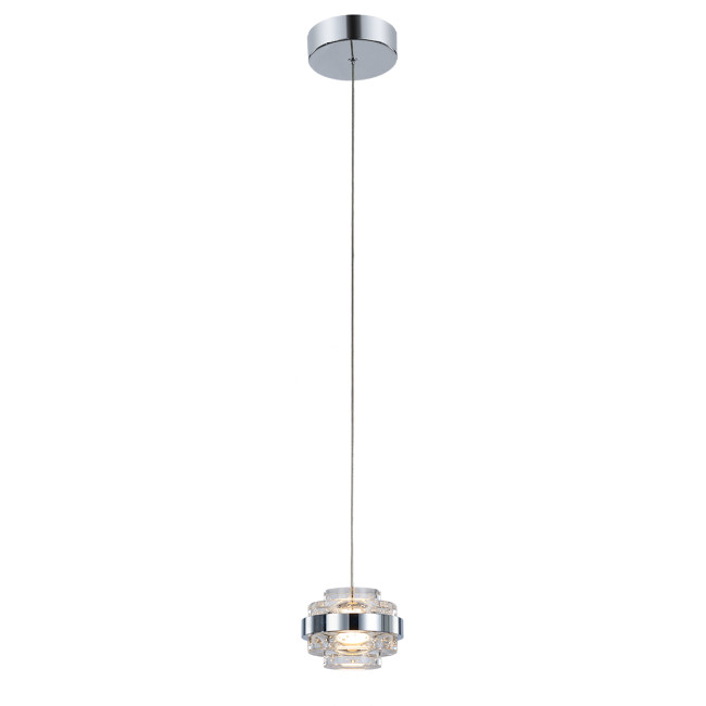 Подвесной светильник Delight Collection MD22030002 MD22030002-1A chrome/clear Подвесной светильник Delight Collection MD22030002 MD22030002-1A chrome/clear