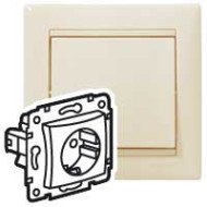 Розетка с/з со шторками Legrand Valena Classic 695613