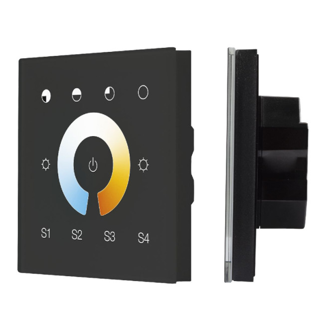 Сенсорная панель Arlight DALI-901-11-1G-4SC-MIX-DT8-IN Black BUS/230V 037195 Сенсорная панель Arlight DALI-901-11-1G-4SC-MIX-DT8-IN Black BUS/230V 037195