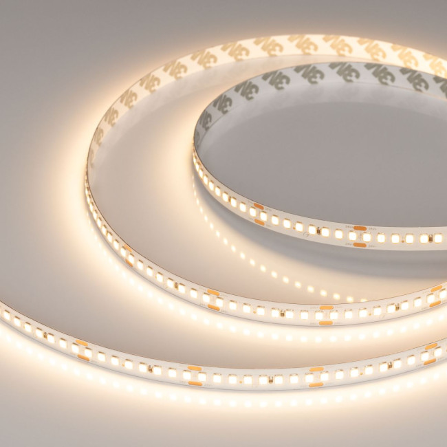 Светодиодная лента Arlight RT-A192-10mm 24V Warm3000 (17.6 W/m, IP20, 5m) (высок.эфф.150 лм/Вт) 038775(1)